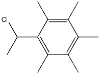 1-(1-chloroethyl)-2,3,4,5,6-pentamethylbenzene Struktur