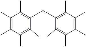 1,2,3,4,5-pentamethyl-6-(2,3,4,5,6-pentamethylbenzyl)benzene Struktur