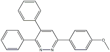 6-(4-methoxyphenyl)-3,4-diphenylpyridazine Struktur