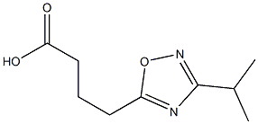 4-(3-isopropyl-1,2,4-oxadiazol-5-yl)butanoic acid Struktur