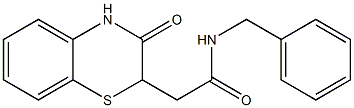 N1-benzyl-2-(3-oxo-3,4-dihydro-2H-1,4-benzothiazin-2-yl)acetamide Struktur