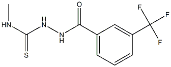 N-methyl-2-[3-(trifluoromethyl)benzoyl]-1-hydrazinecarbothioamide Struktur