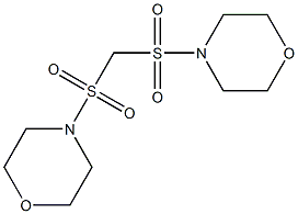 4-{[(morpholinosulfonyl)methyl]sulfonyl}morpholine Struktur