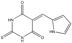 5-(1H-pyrrol-2-ylmethylidene)-2-thioxohexahydropyrimidine-4,6-dione Struktur