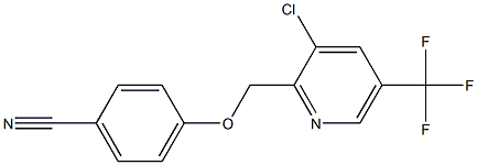 4-{[3-chloro-5-(trifluoromethyl)-2-pyridyl]methoxy}benzonitrile Struktur