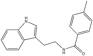 N-[2-(1H-indol-3-yl)ethyl]-4-methylbenzenecarboxamide Struktur