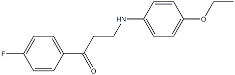 3-(4-ethoxyanilino)-1-(4-fluorophenyl)-1-propanone Struktur