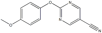 2-(4-methoxyphenoxy)-5-pyrimidinecarbonitrile Struktur