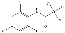 N1-(4-bromo-2,6-difluorophenyl)-2,2,2-trichloroacetamide Struktur