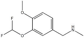 N-[3-(difluoromethoxy)-4-methoxybenzyl]-N-methylamine Struktur