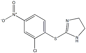 2-[(2-chloro-4-nitrophenyl)thio]-4,5-dihydro-1H-imidazole Struktur