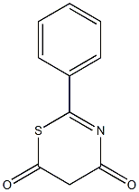 2-phenyl-4H-1,3-thiazine-4,6(5H)-dione Struktur