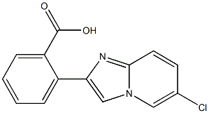 2-(6-chloroimidazo[1,2-a]pyridin-2-yl)benzenecarboxylic acid Struktur