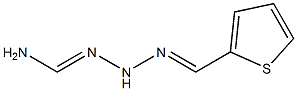 N'-(2-thienylmethylidene)aminomethanehydrazonamide Struktur