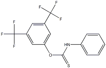 3,5-di(trifluoromethyl)phenyl anilinomethanethioate Struktur