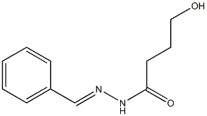 4-hydroxy-N'-[(E)-phenylmethylidene]butanohydrazide Struktur