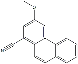 3-methoxyphenanthrene-1-carbonitrile Struktur