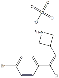 [3-(4-bromophenyl)-3-chloroprop-2-enylidene](dimethyl)ammonium perchlorate Struktur