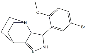 3-(5-bromo-2-methoxyphenyl)-1,4,5-triazatricyclo[5.2.2.0~2,6~]undec-5-ene Struktur