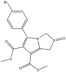 dimethyl 5-(4-bromophenyl)-2-oxo-2,3-dihydro-1H-2lambda~4~-pyrrolo[1,2-c][1,3]thiazole-6,7-dicarboxylate Struktur