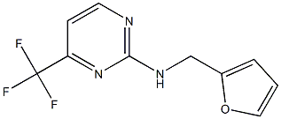 N2-(2-furylmethyl)-4-(trifluoromethyl)pyrimidin-2-amine Struktur