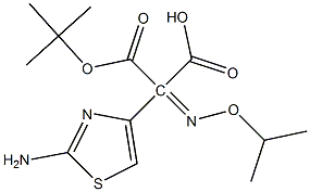 ALPHA-(2-AMINOTHIAZOLE-4YL)-A-(T-BUTOXYCARBONYL)-ISOPROPOXYIMINO ACETIC ACID Struktur