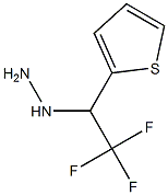 (2,2,2-trifluoro-1-(thiophen-2-yl)ethyl)hydrazine Struktur