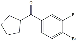 (4-bromo-3-fluorophenyl)(cyclopentyl)methanone Struktur