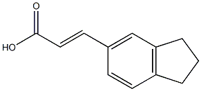 (E)-3-(2,3-dihydro-1H-inden-6-yl)acrylic acid Struktur