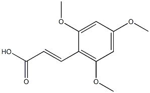 (E)-3-(2,4,6-trimethoxyphenyl)acrylic acid Struktur