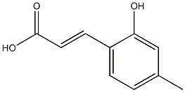 (E)-3-(2-hydroxy-4-methylphenyl)acrylic acid Struktur