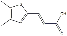 (E)-3-(4,5-dimethylthiophen-2-yl)acrylic acid Struktur