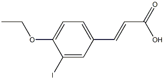 (E)-3-(4-ethoxy-3-iodophenyl)acrylic acid Struktur