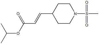 (E)-isopropyl 3-(1-(methylsulfonyl)piperidin-4-yl)acrylate Struktur