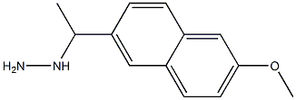 1-(1-(2-methoxynaphthalen-6-yl)ethyl)hydrazine Struktur