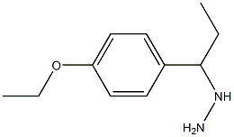 1-(1-(4-ethoxyphenyl)propyl)hydrazine Struktur