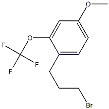 1-(3-bromopropyl)-4-methoxy-2-(trifluoromethoxy)benzene Struktur