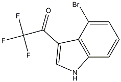 1-(4-bromo-1H-indol-3-yl)-2,2,2-trifluoroethanone Struktur