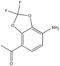 1-(7-Amino-2,2-difluoro-benzo[1,3]dioxol-4-yl)-ethanone Struktur