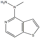 1-methyl-1-(thieno[3,2-c]pyridin-4-yl)hydrazine Struktur