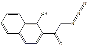 2-azido-1-(1-hydroxynaphthalen-2-yl)ethanone Struktur