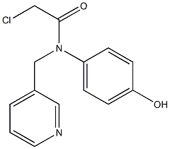 2-chloro-N-(4-hydroxyphenyl)-N-((pyridin-3-yl)methyl)acetamide Struktur