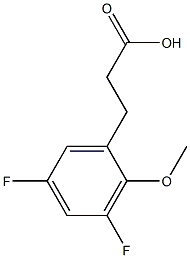 3-(3,5-difluoro-2-methoxyphenyl)propanoic acid Struktur