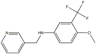 3-(trifluoromethyl)-4-methoxy-N-((pyridin-3-yl)methyl)benzenamine Struktur