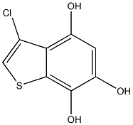 3-chlorobenzo[b]thiophene-4,6,7-triol Struktur