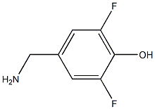 4-(aminomethyl)-2,6-difluorophenol Struktur