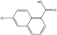 6-chloronaphthalene-1-carboxylic acid Struktur