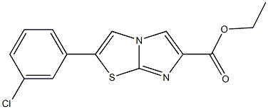 ethyl 2-(3-chlorophenyl)imidazo[2,1-b]thiazole-6-carboxylate Struktur