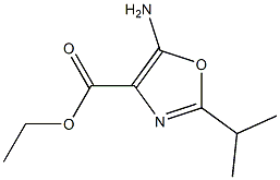 ethyl 5-amino-2-isopropyloxazole-4-carboxylate Struktur