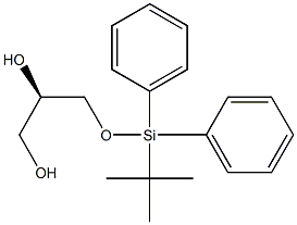 (R)-3-(tert-butyldiphenylsilyloxy)propane-1,2-diol Struktur